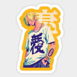 vinsmoke sanji - graffiti style Sticker
